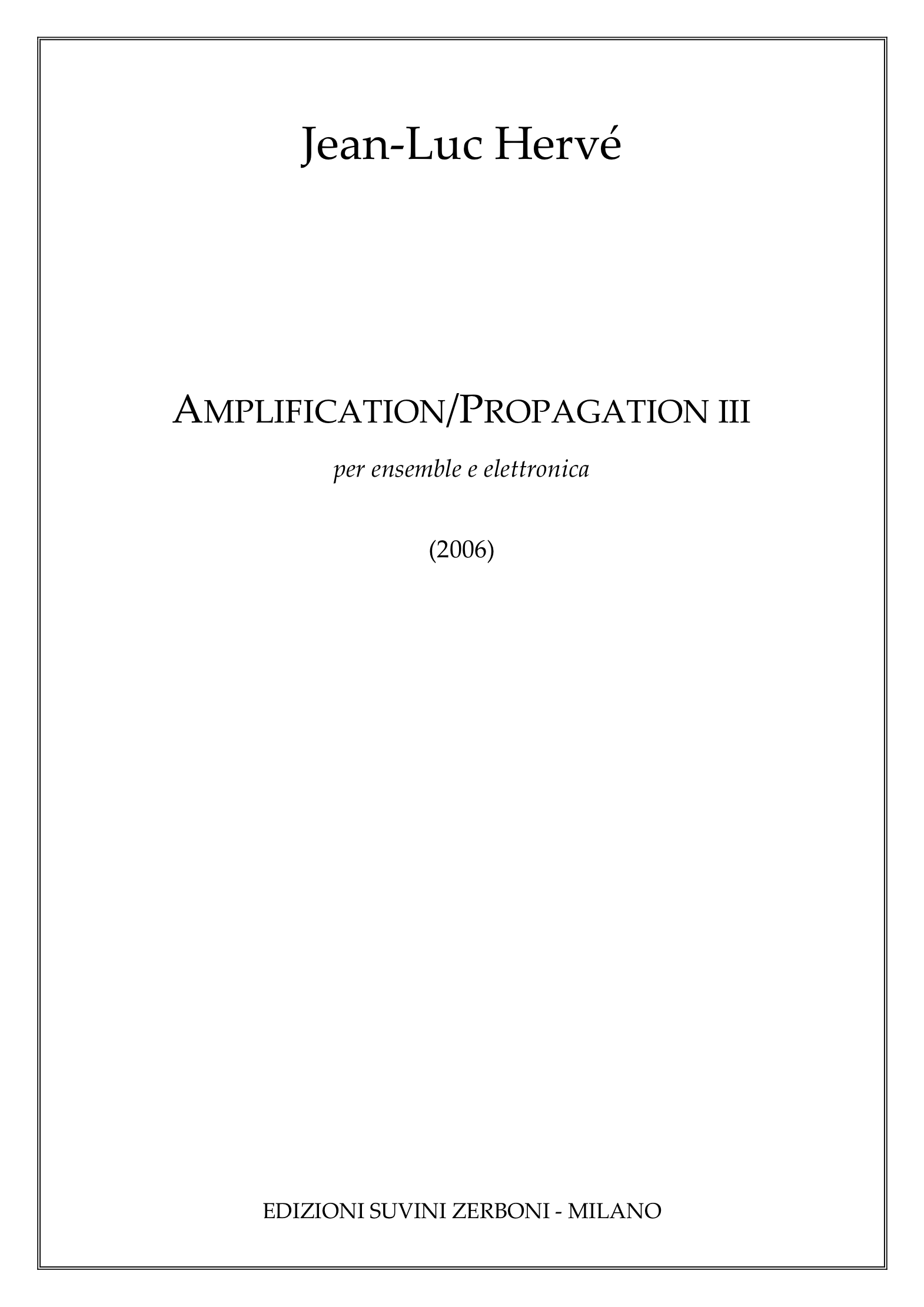 Amplification propagation III 1